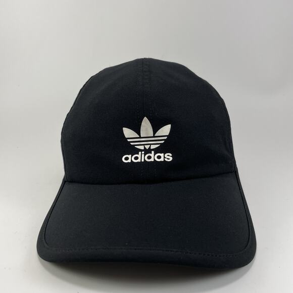 Adidas Originals Trainer II Relaxed Fit Cap Black White Strapback Trefoil Logo - Picture 1 of 9